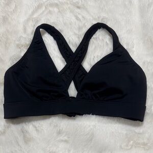 VENUS Black Wireless Cross-Back Swim Top